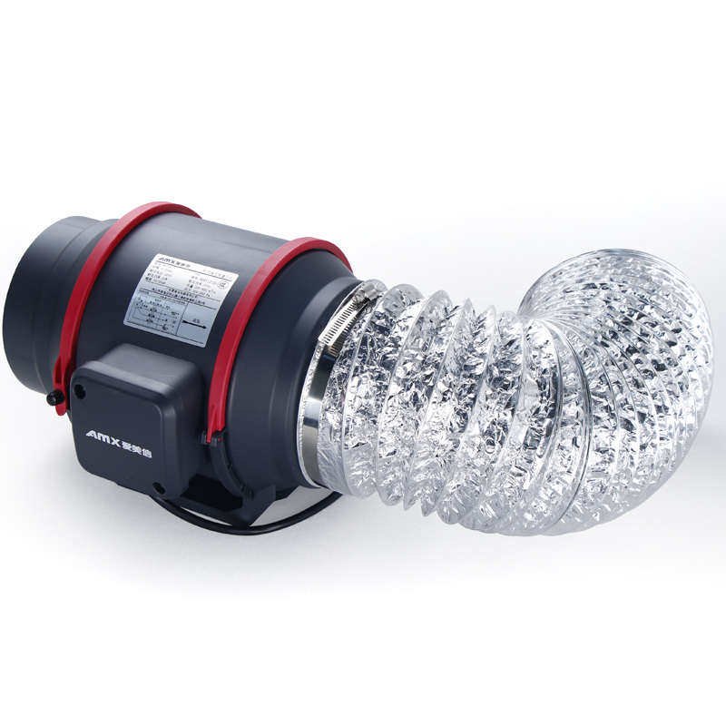 爱美信管道风机AX家用商用厨房油烟强力低噪抽风机4/6/8/10/12寸