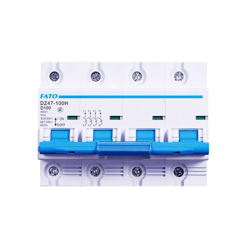 华通机电 过载短路断路器空气开关 DZ47-100H/4P DZ158 四极