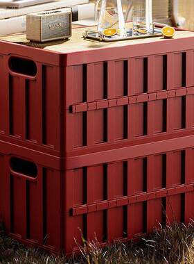 户外野营车郊游汽VQP车备箱多功能整理箱载床头露收纳折叠储置物