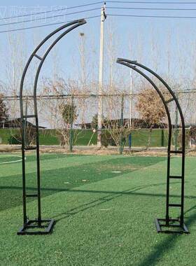 门新款婚庆铁艺拱门花架牛角门羊角外IVL户婚礼布置拱门装结婚门