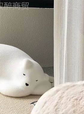 懒人沙休北闲动物座椅卧室儿童单人靠61545背椅趴寂发趴熊极熊沙