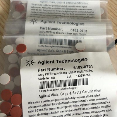 安捷伦正品2ml样品瓶隔垫PTFE/红色垫片样品瓶垫 5182-0731