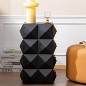 美式 色几何异意形边几设计师民茶几宿酒黑古店家用创复茶几咖啡馆