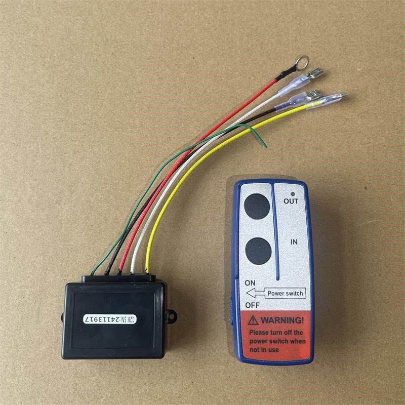 越野车电动绞盘无线遥控器小型车载吊机控制盒通用接收器12V/24V