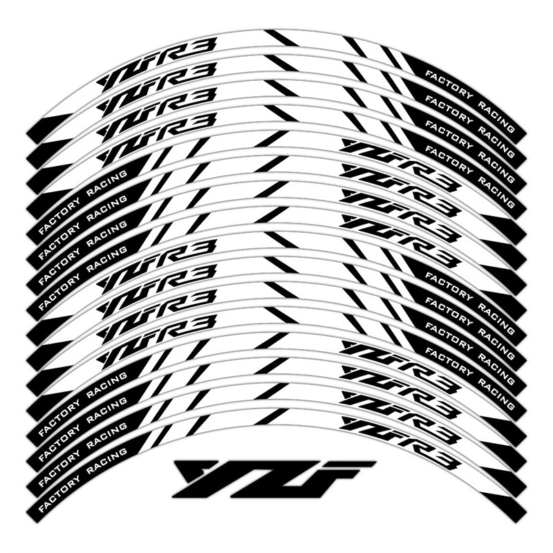 适用于雅马哈R3轮毂贴轮圈贴钢圈贴纸装饰I反光贴花防水改装YZF-R