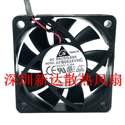 AFB0624VHC 24V 0.18A 原装全新 6013台达风机 6cm滚珠变频器风扇