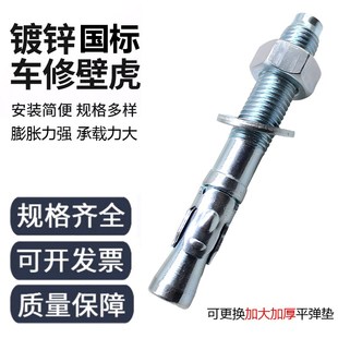 车修壁虎国标车修膨胀螺丝拉爆 电梯螺栓大全M8M10M12M16M20MM 包邮