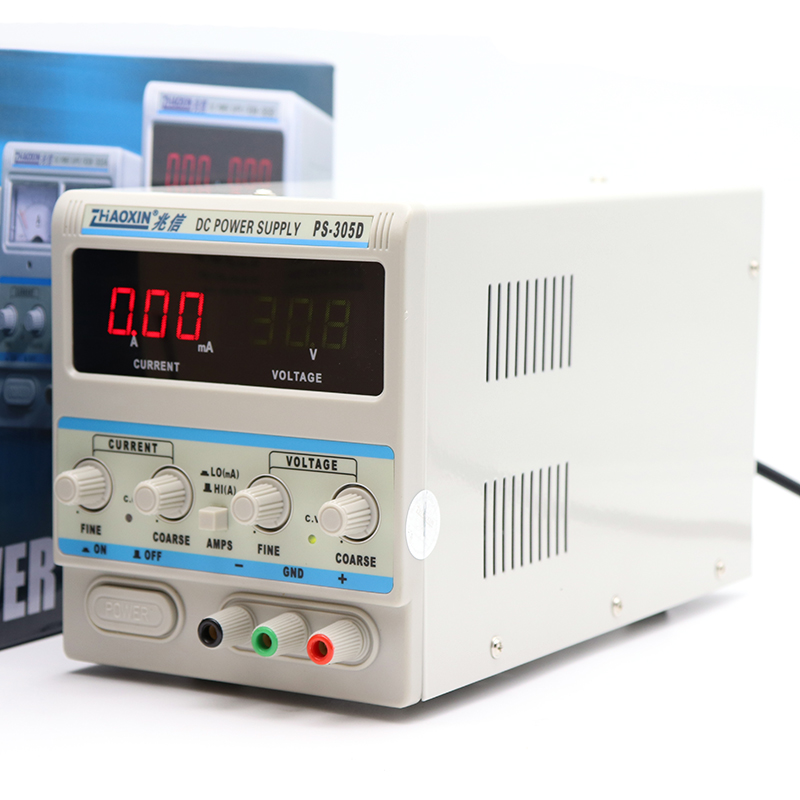 兆信 PS-305D直流可调电源0-30V0-5A mA/A转换线性直流电源