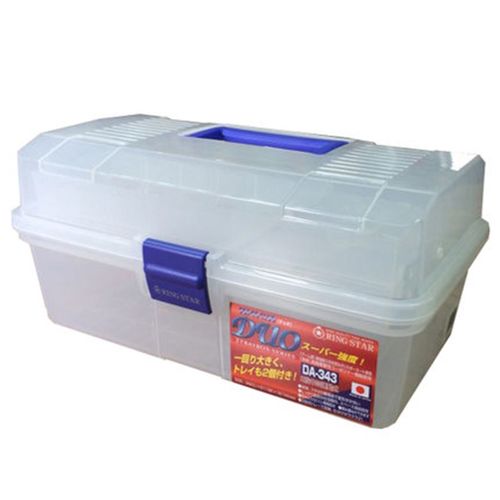 木工工具 收纳 塑料工具箱美术渔具DA-343 日本RING STAR 堤旁树