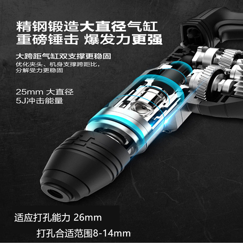 WORX 威克士WE320电锤原装配件 电镐转子 齿轮组 调档 碳刷冲击子