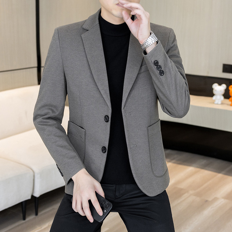 男士休闲小西装中青年学生商务西服正装韩版修身时尚百搭外套上衣