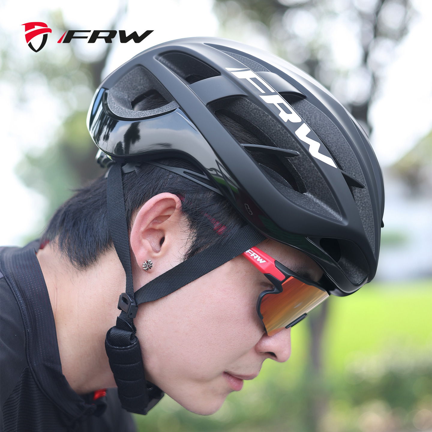 FRW福伦王自行车骑行头盔山地车公路车安全帽男女骑行装备配件