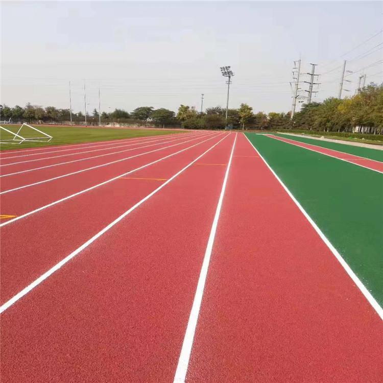塑胶跑道球场运动场跑道材料epdm橡胶颗粒学校体育场塑胶跑道施工
