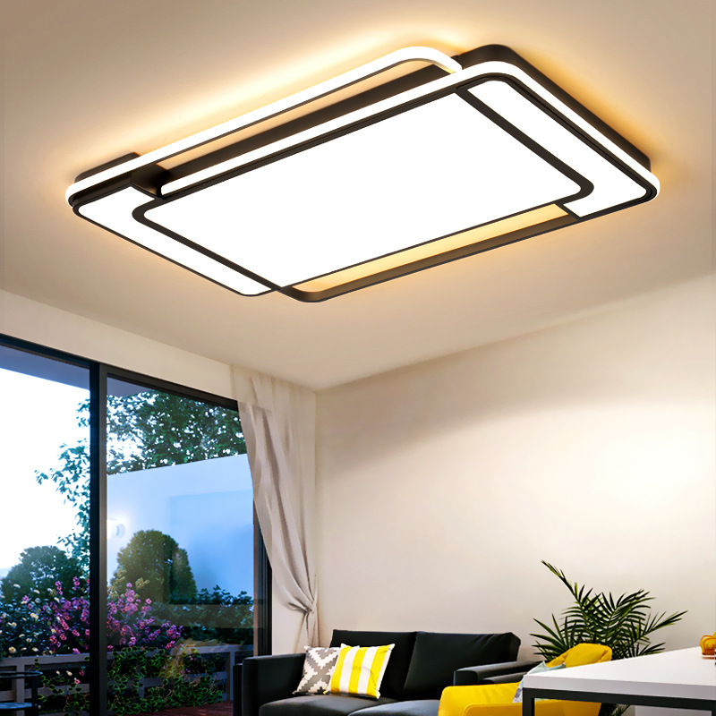 简约大气几何led吸顶无频闪大厅现代灯饰卧室餐厅书房客厅主灯