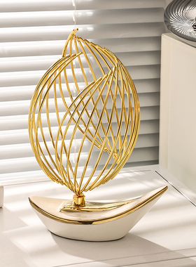 一帆风顺帆船摆件家居好物办公室客厅乔迁新居酒柜电视.柜装饰礼