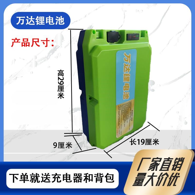 锂电池24v48V割草机剪枝采茶机抽水泵60v园林工具通用背负式电瓶