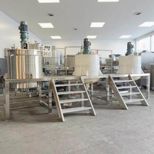 现货食品日化品不锈钢液体搅拌机电加热反应釜均质调速搅拌桶