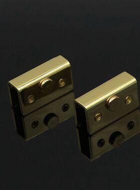 金色玻璃推夹 玻璃合页柜门玻璃铰链 柜门磁吸玻璃夹 亮金磁门夹