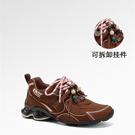 【陨铁肉桂】GGCC2025秋季新款美拉德涡轮覆古老爹鞋女厚底德训鞋