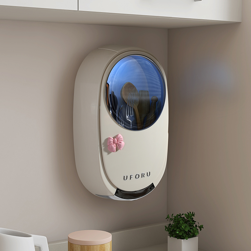 筷子消毒机厨房家用小型智能紫外线充电式消毒收纳盒壁挂式快子筒