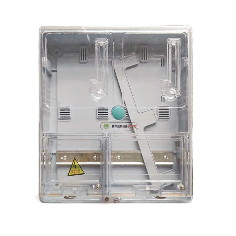 电表pc 箱电表式插卡电表盒透明 箱电子单相 二户