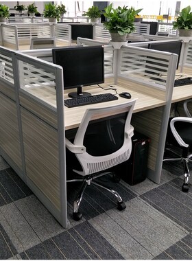 办公家具简约现代办公桌椅组合卡位职员桌办公台组合屏风工作位