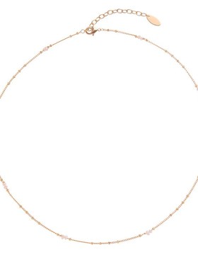 法式精致设计f感饰品港风天然珍珠贝壳吊坠通勤间珠链高级感项链