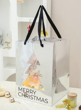 白色植绒b迷你圣诞树christmas tree摆件新款diy桌面圣诞树套餐in