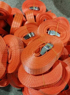 厂家直销 3.8宽锌合金压扣w货物绑带 货物拉紧带 行李捆绑可定制