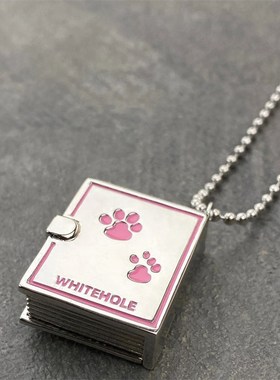 【小狗的秘密f】小狗日记可以打开的盒子项链创意童趣吊坠锁骨