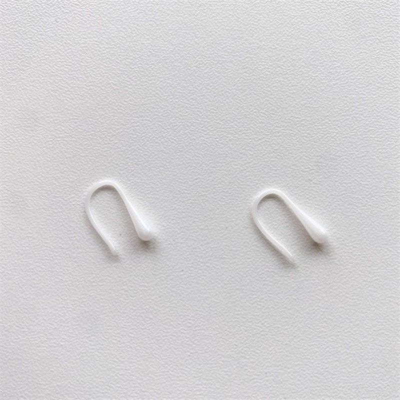生物纯陶瓷水滴耳钩防敏纯生物瓷养耳洞耳饰抗P敏无需耳塞小众耳