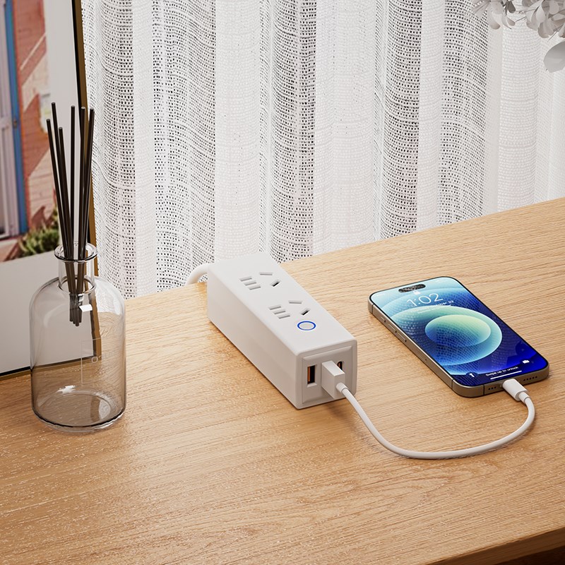 转换器插座三插插头插排插线板插板接线板USB魔方V一拖二电源桌面