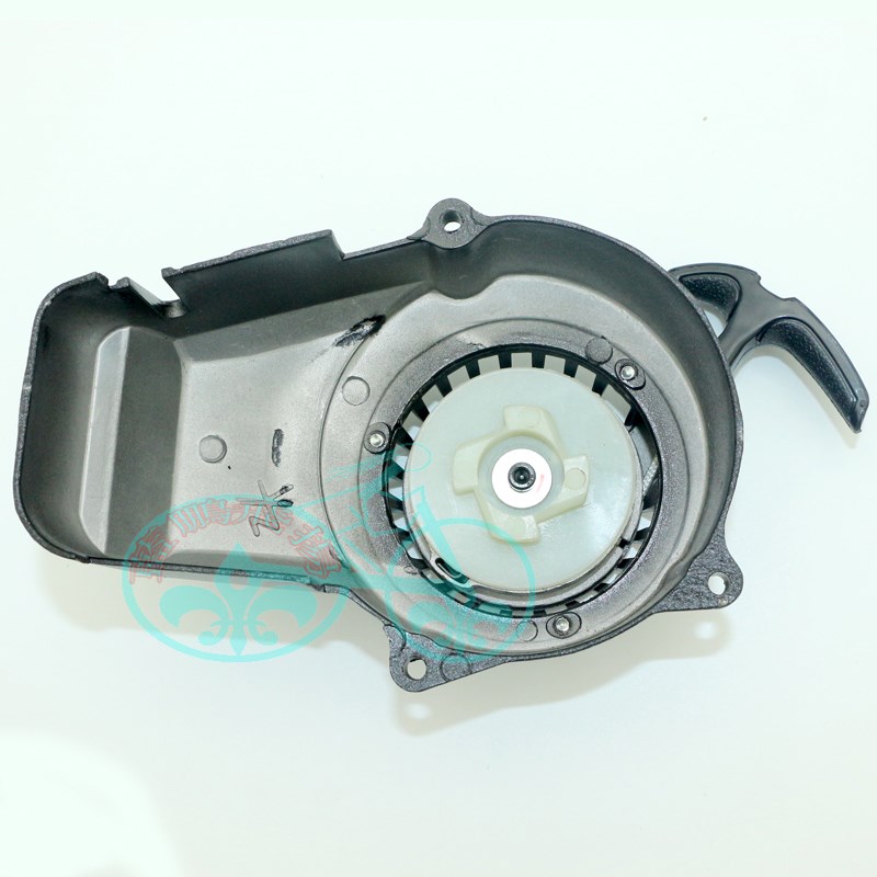 迷你摩托车配件47 49CC小跑车 阿波罗越野车手拉器 铝拉器 启动盘