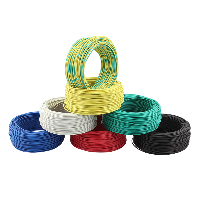国标RV0.5 0.751.5 2.5 6平方铜芯多股软线电源信号导线黄绿双线