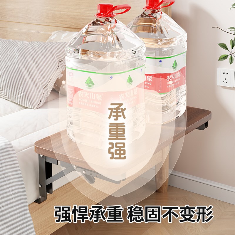 床头柜床边可折叠置物架卧室床边收纳层架小户型家用边柜床侧置物