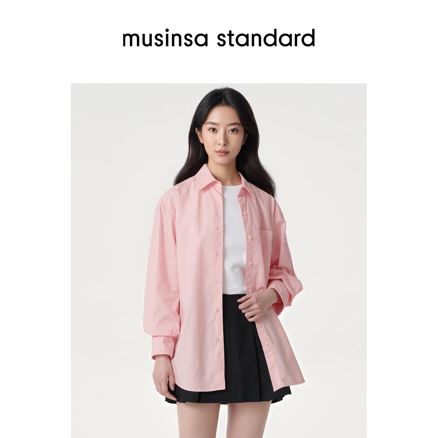 女士秋季oversize慵懒风衬衫显瘦