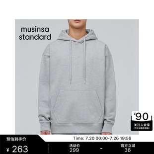 韩国春夏男士宽松oversize连帽卫衣运动衫MUSINSA STANDARD