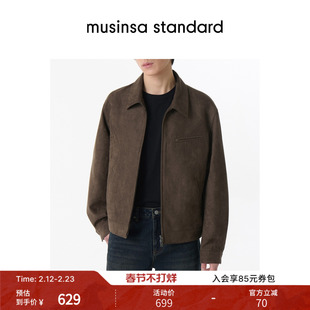 韩国春季男士大码百搭合成绒面工装夹克外套musinsa standard