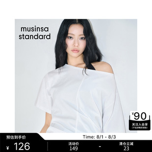 韩国26夏季新品潮流时尚休闲女士插肩袖短袖T恤MUSINSA STANDARD