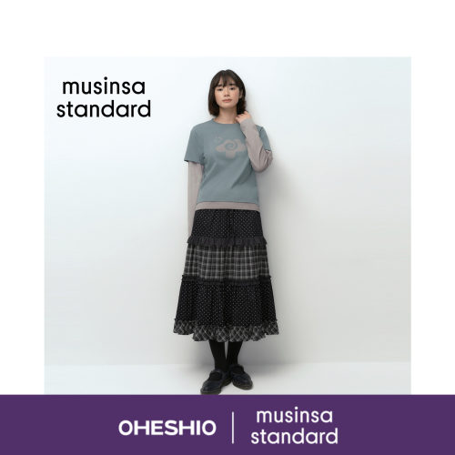 OHESHIO联名限定系列韩国26新品女士休闲半身裙MUSINSA  STANDARD