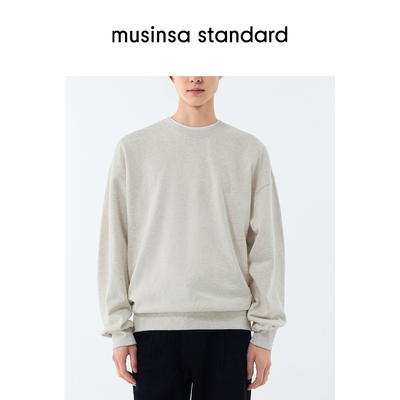 男士春季宽松柔软日常廓形卫衣