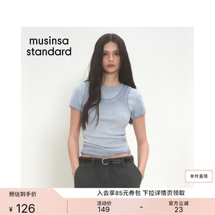 韩国26夏季新品潮流时尚休闲女士纯色背心吊带衫MUSINSA STANDARD