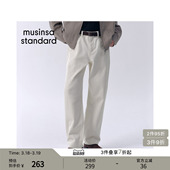 男士 musinsa 大码 长裤 standard 水洗复古宽松直筒牛仔裤 韩国春季
