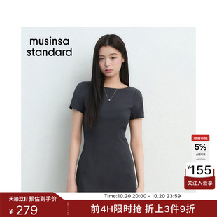 韩国26新品潮流时尚优雅通勤女士短袖连衣裙MUSINSA STANDARD