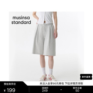 韩国26夏季新品女士时尚简约棉质宽松运动短裤MUSINSA STANDARD