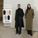 musinsa standard含羊绒羊毛女士毛呢大衣
