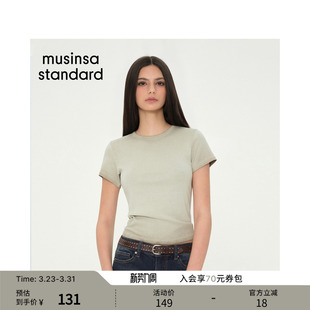 新品 T恤musinsa 女士时尚 休闲短袖 standard 日常修身 韩国26春季