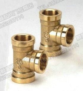 奇爱牌 加厚铜三通等径三通 内牙 内丝三通4分 DN15 6分 DN20