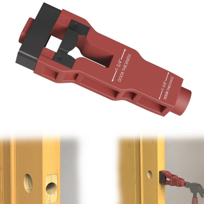 现货 门闩榫槽工具安装套件帮助移除材料Door Latch Mortise Tool