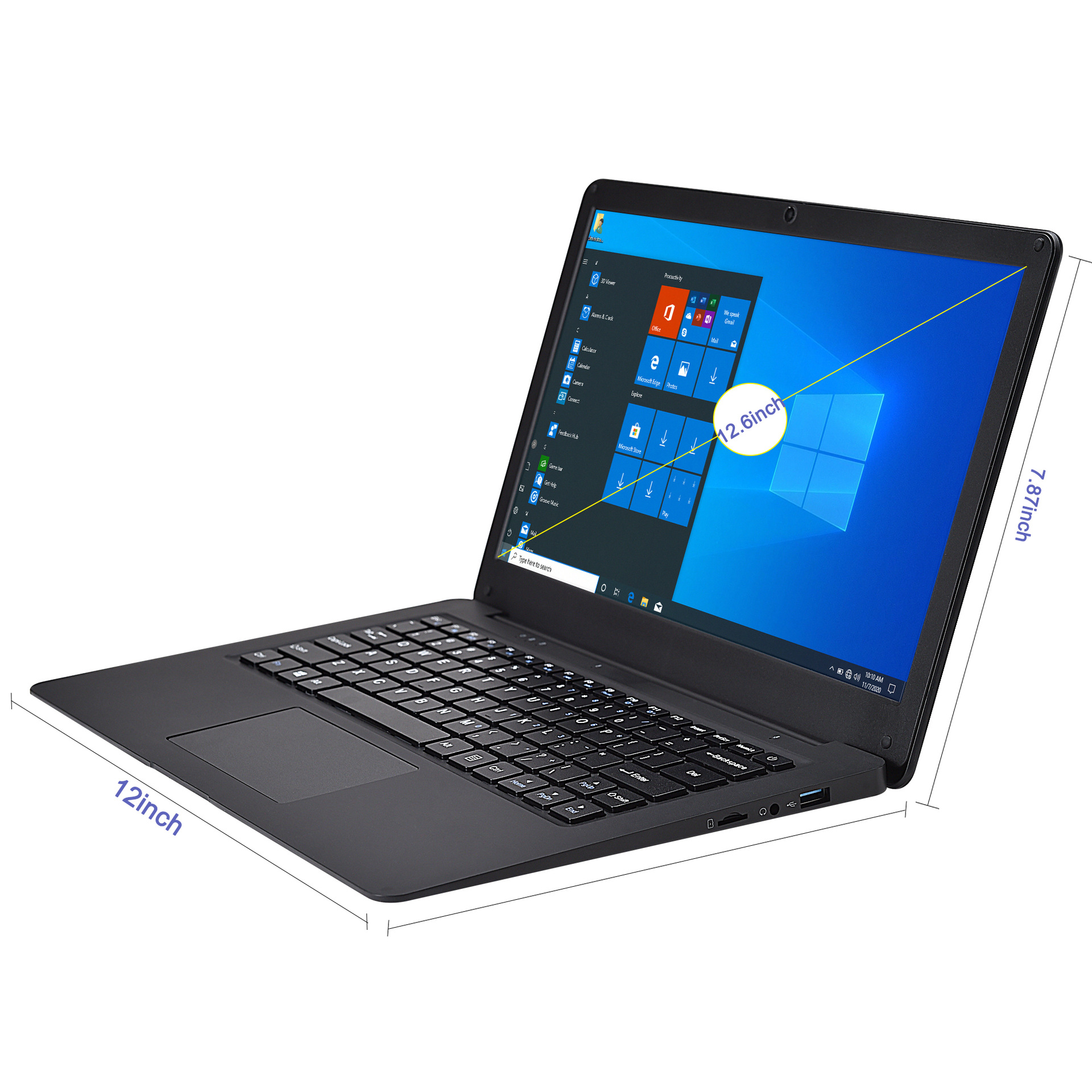 12.5寸N40206GB+64GB轻薄便携式办公笔记本电脑全新续航强